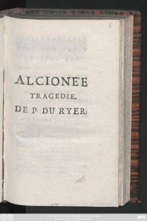 Alcionee : Tragedie