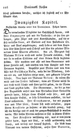 Zwanzigstes Kapitel - Gefährliche Unruhe unter den Verwiesenen