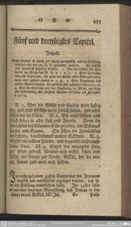 Fünf und dreyßigstes Capitel