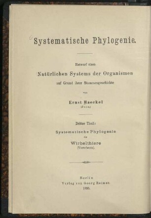 Systematische Phylogenie der Wirbelthiere (Vertebrata)