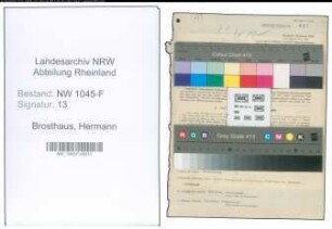 Entnazifizierung Hermann Brosthaus , geb. 04.04.1907 (Jurist)