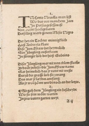 IN Cento Nouella man list || Wie das vor manchem Jare ||