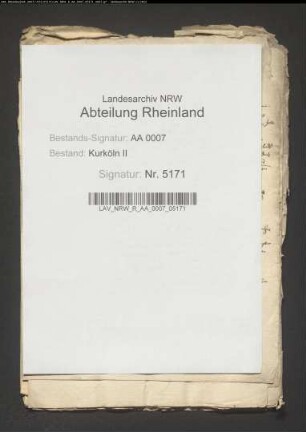Korrespondenz des Domkapitels betr. den Tod Erzbischof Adolfs