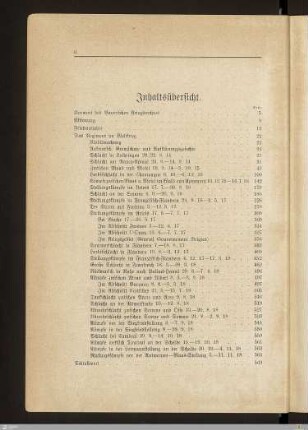 Inhaltsübersicht