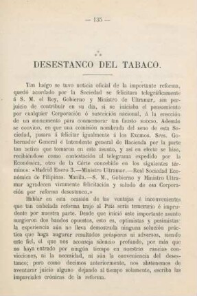 Desestanco del tabaco