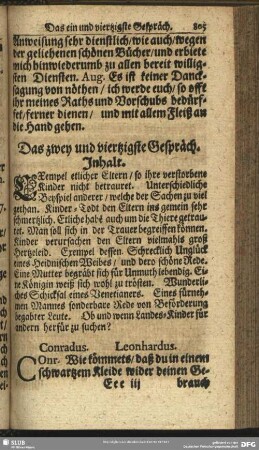 Das zwey und viertzigste Gespräch