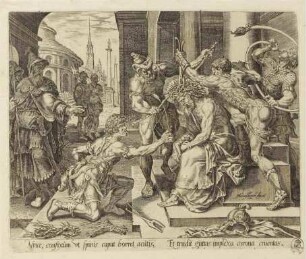 Die Dornenkrönung, Blatt 4 aus der Folge "Die sieben Leiden Christi"