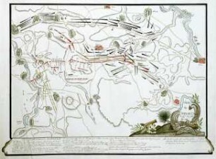 WHK 24 Deutscher Siebenjähriger Krieg 1756-1763: Plan der Schlacht bei Chotzemitz (Kolin), 18. Juni 1757