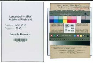 Entnazifizierung Hermann Morsch , geb. 23.02.1895 (Kaufmaennischer Angestellter)