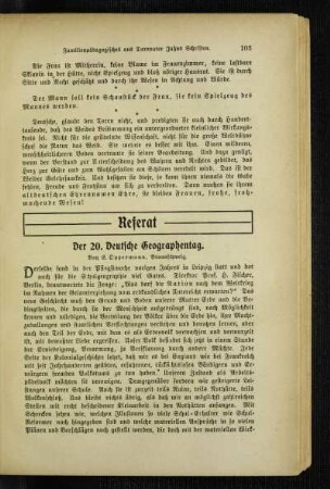 ¬Der¬ 20. Deutsche Geographentag