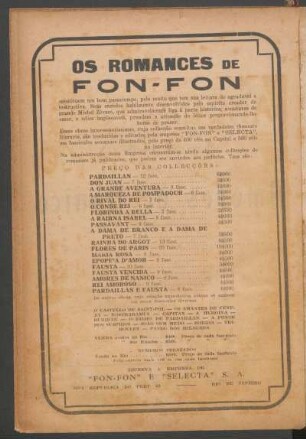 Os romances de Fon-Fon