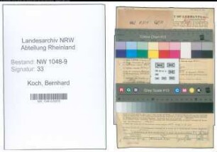 Entnazifizierung Bernhard Koch , geb. 11.03.1895 (Klempner)