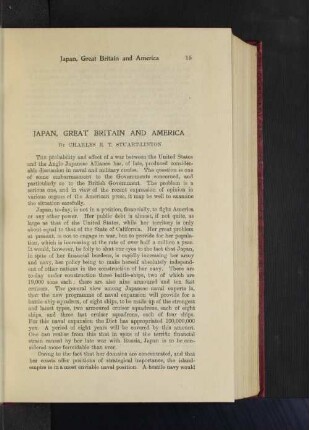 Japan, Great Britain and America