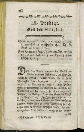 IX. Predigt. Von der Seligkeit.