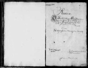 Gerichtsakte wegen der Ablösung von Duderstadt, Gieboldehausen und Bernshausen