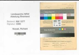 Entnazifizierung Richard Nowak , geb. 21.12.1895 (Polizist)