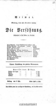Die Versöhnung
