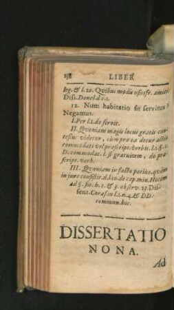 Dissertatio Nona.