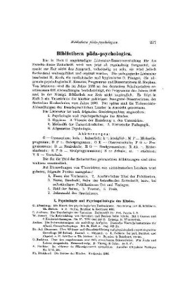 Bibliotheca päda-psychologica