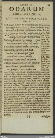 Liber II. Odarum Liber Secudus