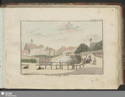 I. Suite von Leipzig. V. Vor der Parfuß-Pforte / ed. Geisler jun. Weise sculp.