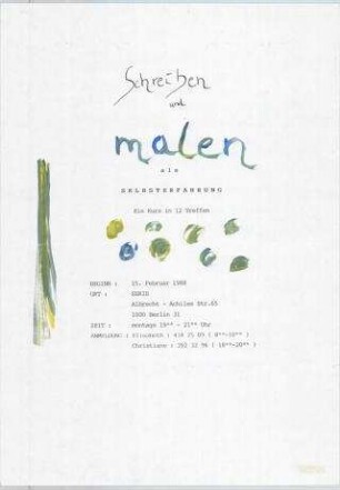 Schreiben und malen als Selbsterfahrung