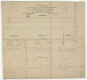Nordkirchhof Mühlenbeck - Zeichnung Erbauung Vermehrungshaus Block II