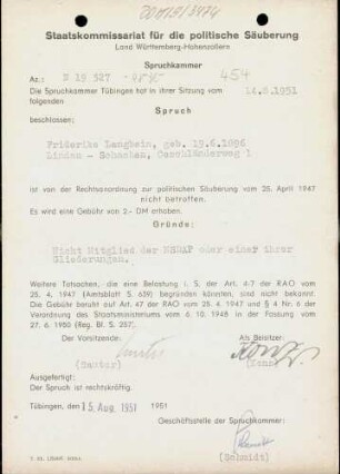 Langbein, Friderike