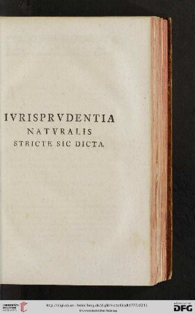 Iurisprudentia naturalis stricte sic dicta