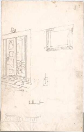 Seeberger, Gustav; München; Residenz, Königsbau, Zeichnungen - Details