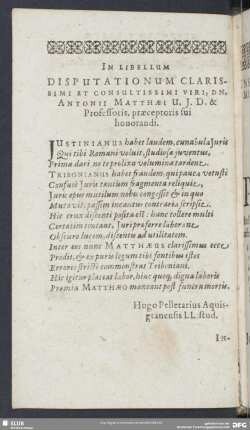 In Libellum Disputationum Clarissimi Et Consultissimi Viri, ...