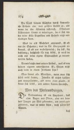 Von den Verleumdungen