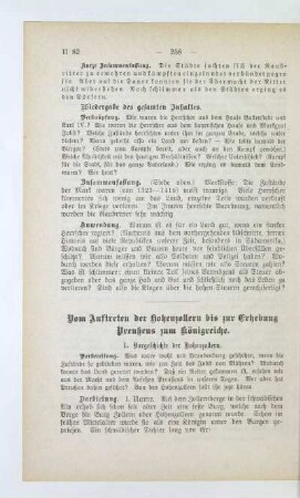 Vom Auftreten der Hohenzollern bis zur Erhebung Preußens zum Königreiche