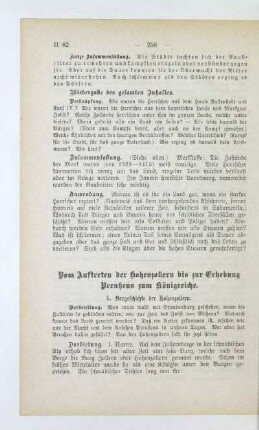 Vom Auftreten der Hohenzollern bis zur Erhebung Preußens zum Königreiche