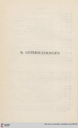 B. Untersuchungen