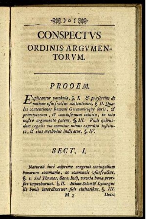 Conspectus ordinis argumentorum.