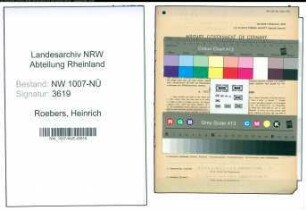Entnazifizierung Heinrich Roebers , geb. 20.08.1906 (Postschaffner)