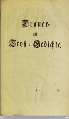 Trauer- und Trost-Gedichte