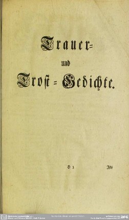 Trauer- und Trost-Gedichte