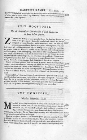 XXX. Hooftdeel. Myrrha Mineralis. Mor.