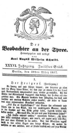 12. Stueck, 20. Maerz 1837