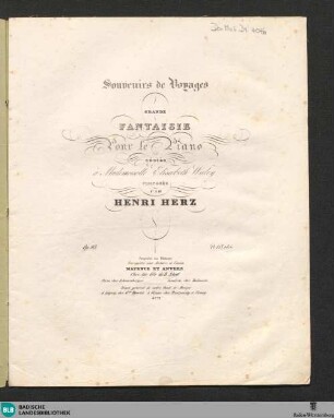 Grande fantaisie pour le piano : op. 93