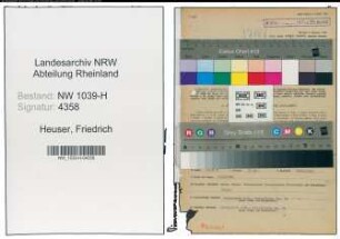 Entnazifizierung Friedrich Heuser , geb. 15.10.1889 (Schulleiter)