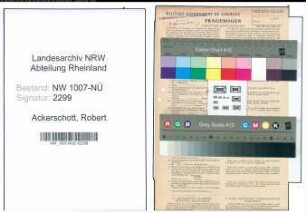 Entnazifizierung Robert Ackerschott , geb. 31.10.1919 (Arbeiter)