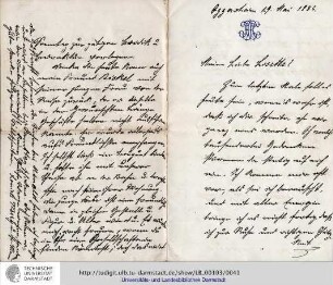 Brief vom 19.05.1886