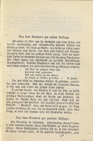 Kommersbuch, Studentenliederbuch : Lieder fahrender Schüler. [1], Kleines Kommersbuch : Liederbuch fahrender Schüler