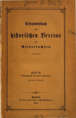 Urkundenbuch der Stadt Lüneburg, 2. [1370 - 1387]