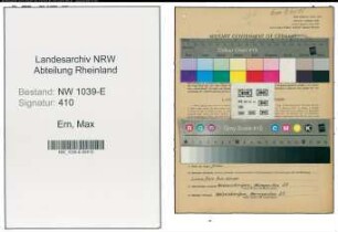 Entnazifizierung Max Ern , geb. 11.05.1901 (Elektromeister)
