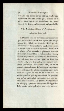 VI. Troisième Classe d'Accusations.