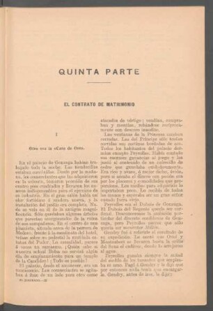 I - Otra vez en la "Casa de Oro".